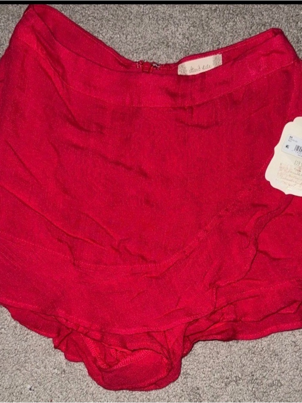 NWT Altar'd State Cherry Red Mini Skirt